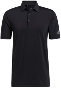 adidas men's ultimate365 solid polo shirt, black, medium