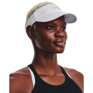 Under Armour Womens Blitzing Visor, (100) White / / Halo Gray, One Size Fits Most