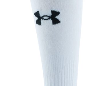 Under Armour Youth Team Over-The-Calf Socks, 1-Pair, White/Black/Black, Small