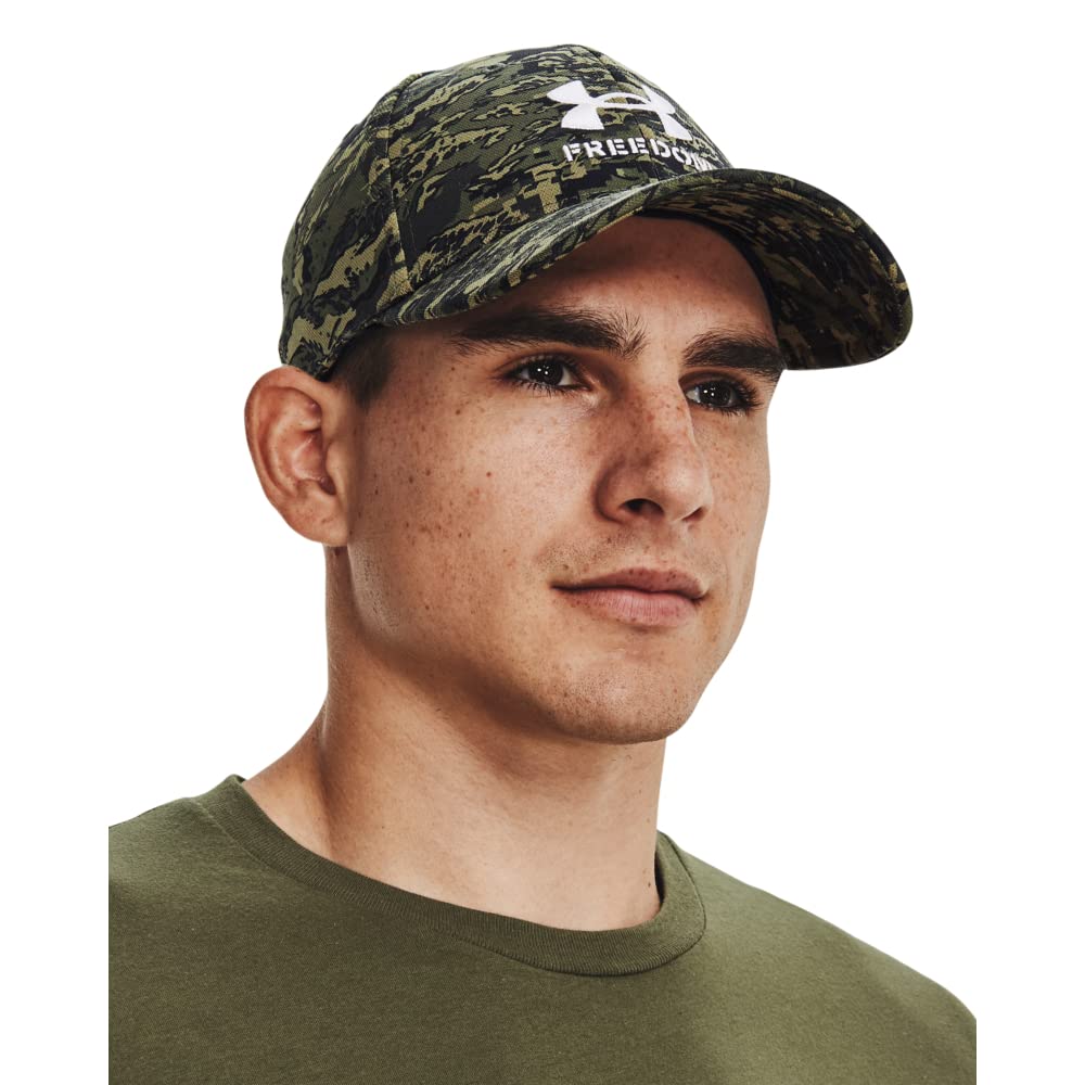 Under Armour Men's Freedom Blitzing Hat, (310) Baroque Green/White/White, Medium/Large