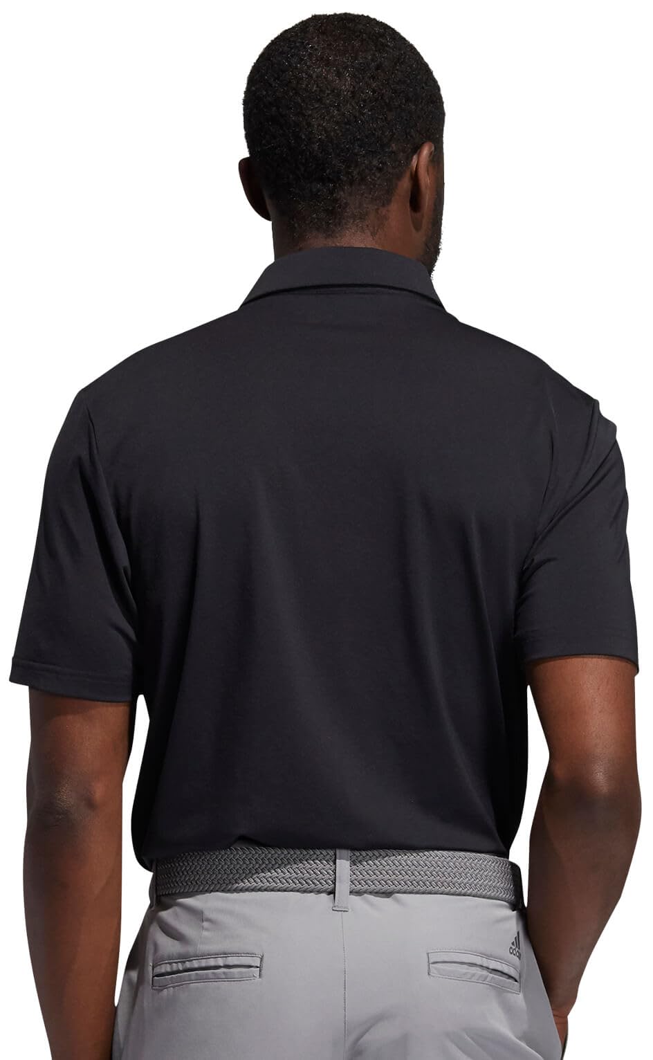 adidas Men's Ultimate365 Solid Polo Shirt, Black, Medium