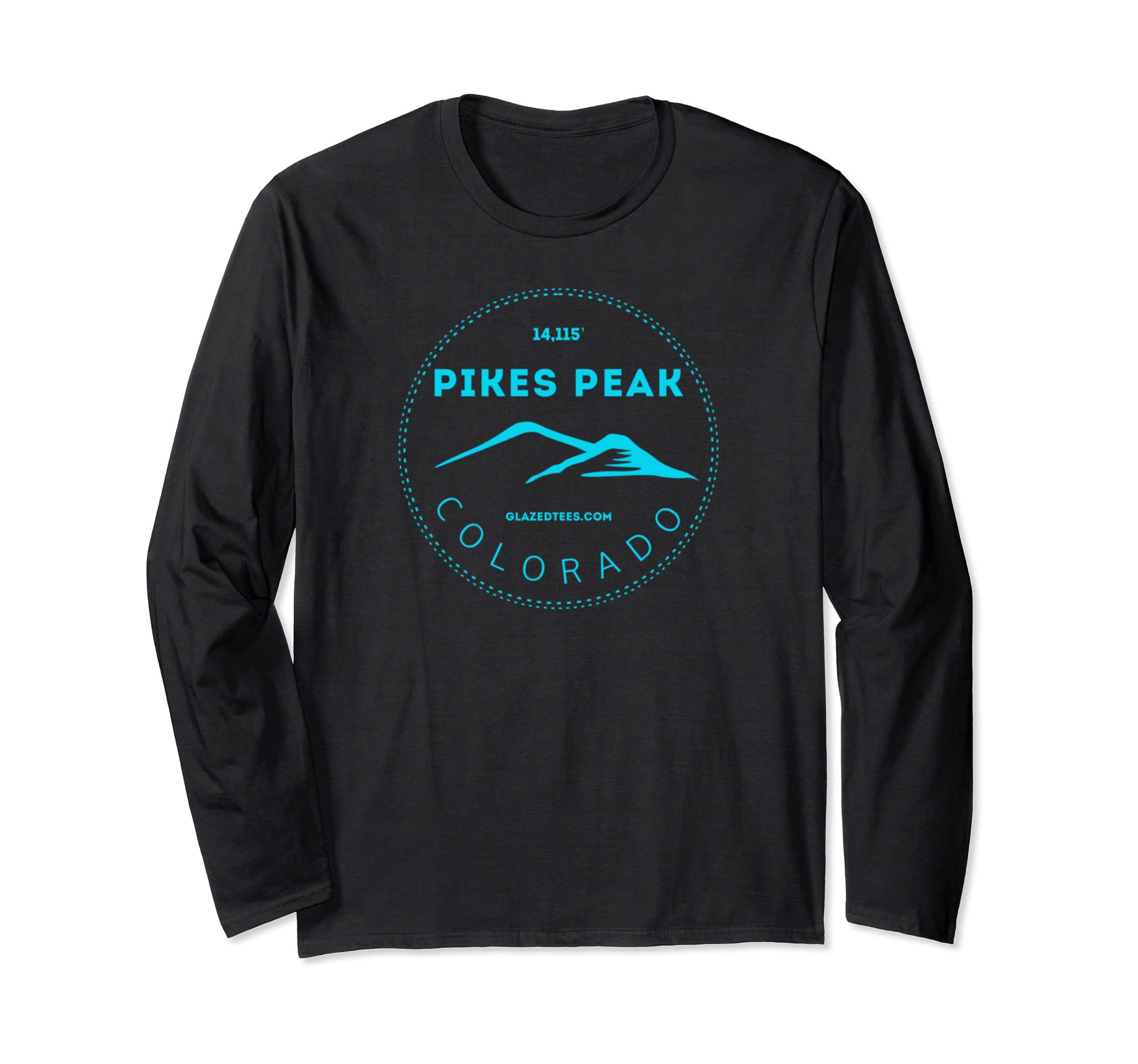 Pikes Peak Colorado - Bluebird Day Mountain Adventure Long Sleeve T-Shirt