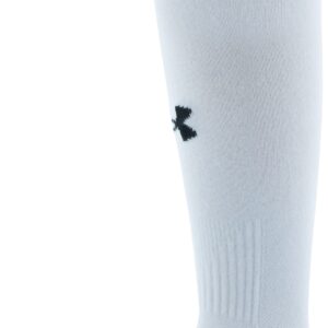 Under Armour Youth Team Over-The-Calf Socks, 1-Pair, White/Black/Black, Small