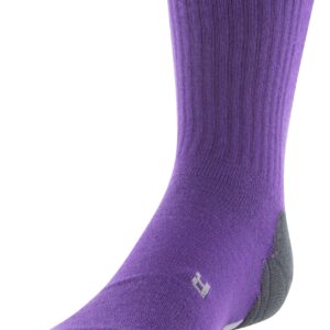 Under Armour Adult Team Crew Socks, 1-Pair, Purple/Black/White, Large