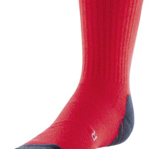 Under Armour Youth Team Crew Socks, 1-Pair, Red/Black/White, Small