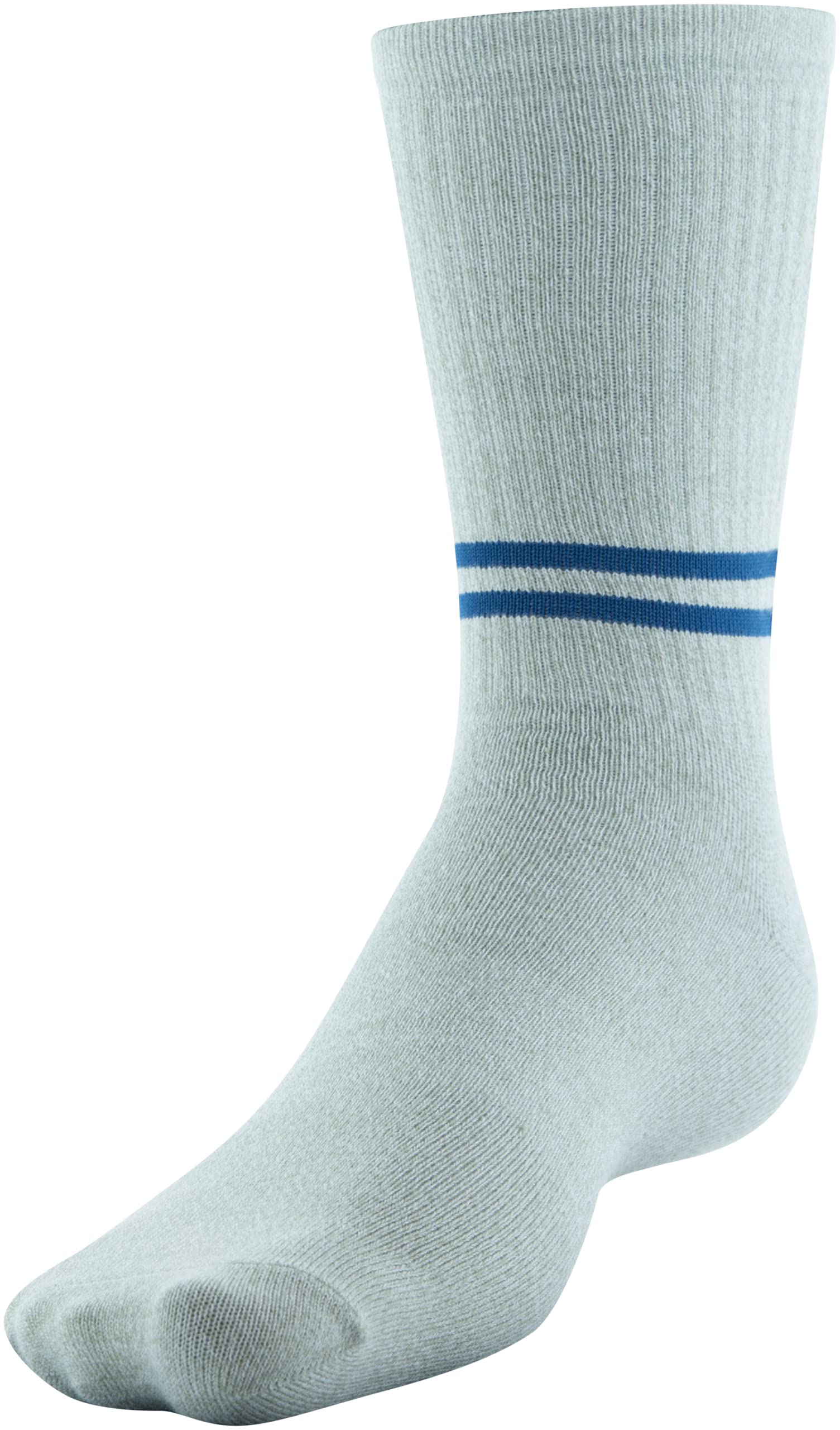 Under Armour Men's Essential Crew Socks, 6-Pairs, Khaki Gray/Khaki Gray/Deep Sea, Medium