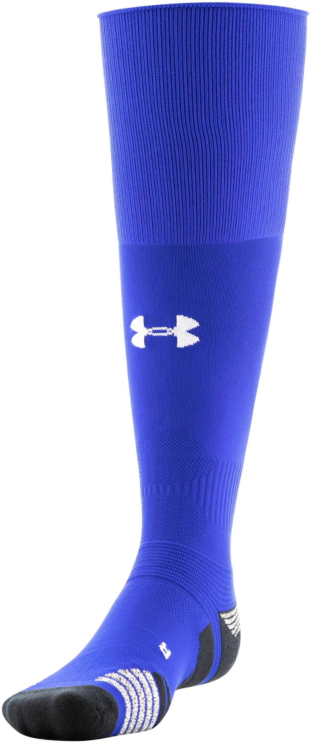 Under Armour Adult Soccer Performance Over-The-Calf Socks, 1-Pair, Royal/Black/White, Medium