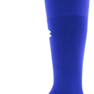 Under Armour Adult Soccer Performance Over-The-Calf Socks, 1-Pair, Royal/Black/White, Medium