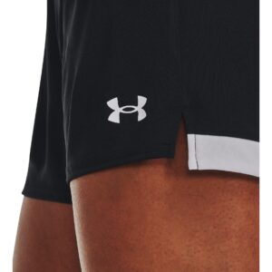 Under Armour Womens Maquina 3.0 Shorts, (001) Black / / White, Medium