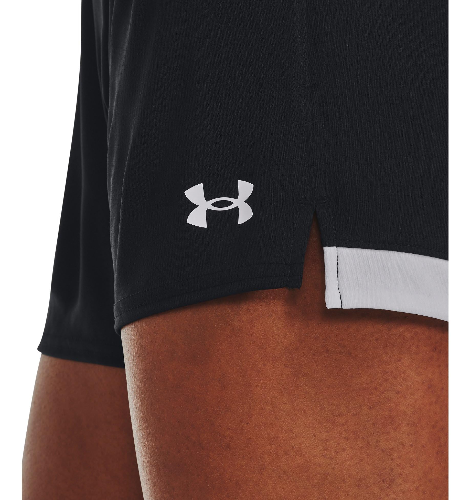 Under Armour Womens Maquina 3.0 Shorts, (001) Black / / White, Medium