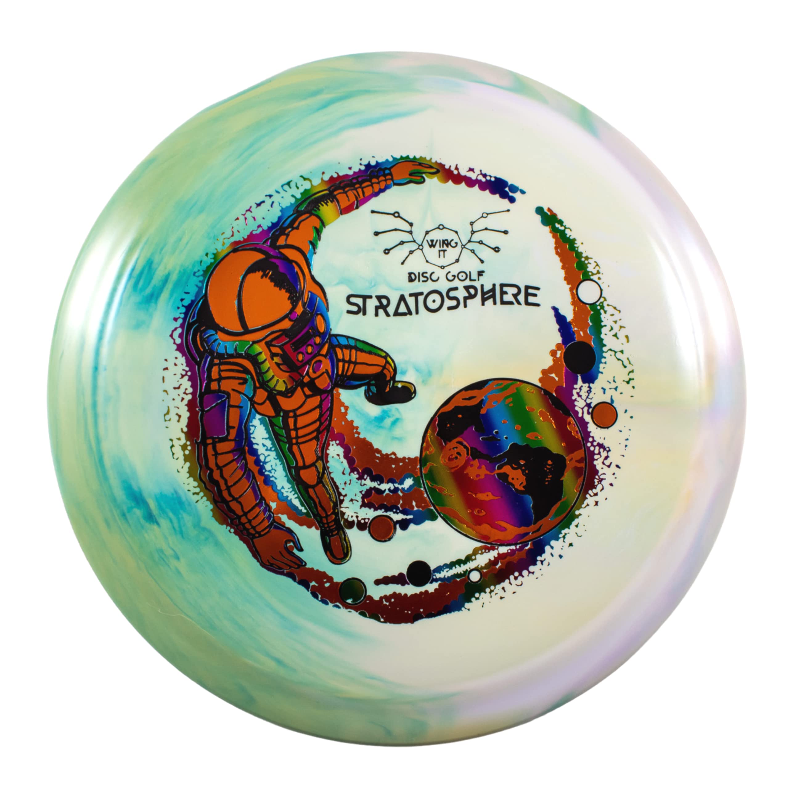 Wing It Disc Golf Stratosphere | Disc Golf Driver for Beginner Recreational and Women Players | Lift Plastic Blend [Colors Vary] (170-172 Grams)