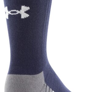 Under Armour Youth Team Crew Socks, 1-Pair, Midnight Navy/Graphite/White, Small