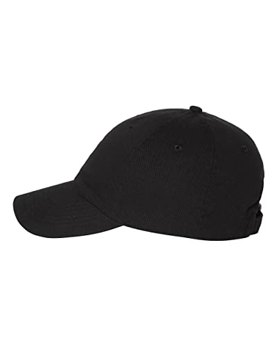 Classic Dad Cap VC300A / Custom Hats/Embroidery Hats/Monogram Hats (Black)