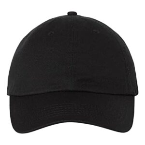 Classic Dad Cap VC300A / Custom Hats/Embroidery Hats/Monogram Hats (Black)