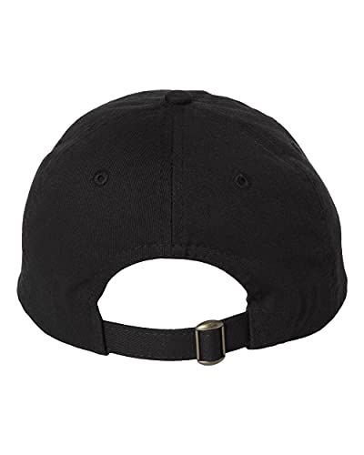 Classic Dad Cap VC300A / Custom Hats/Embroidery Hats/Monogram Hats (Black)