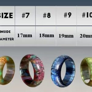 GonBeTexti Acrylic Rings for Women and Girls, Stylish, Shining, Colorful And Luxurious Rings. (Sapphire Blue, 9)