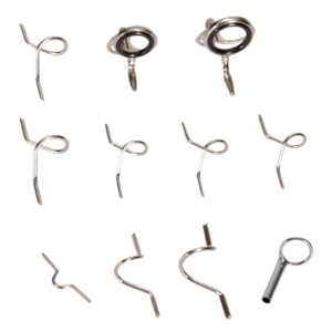 fly rod guides set, hard snake ring hook keeper fishing rod guide tip repair kit rod cases & tubes