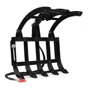 titan attachments skid steer 48â€ light-duty single cylinder root grapple rake, economy series