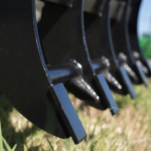 Titan Attachments Skid Steer 48â€ Light-Duty Single Cylinder Root Grapple Rake, Economy Series