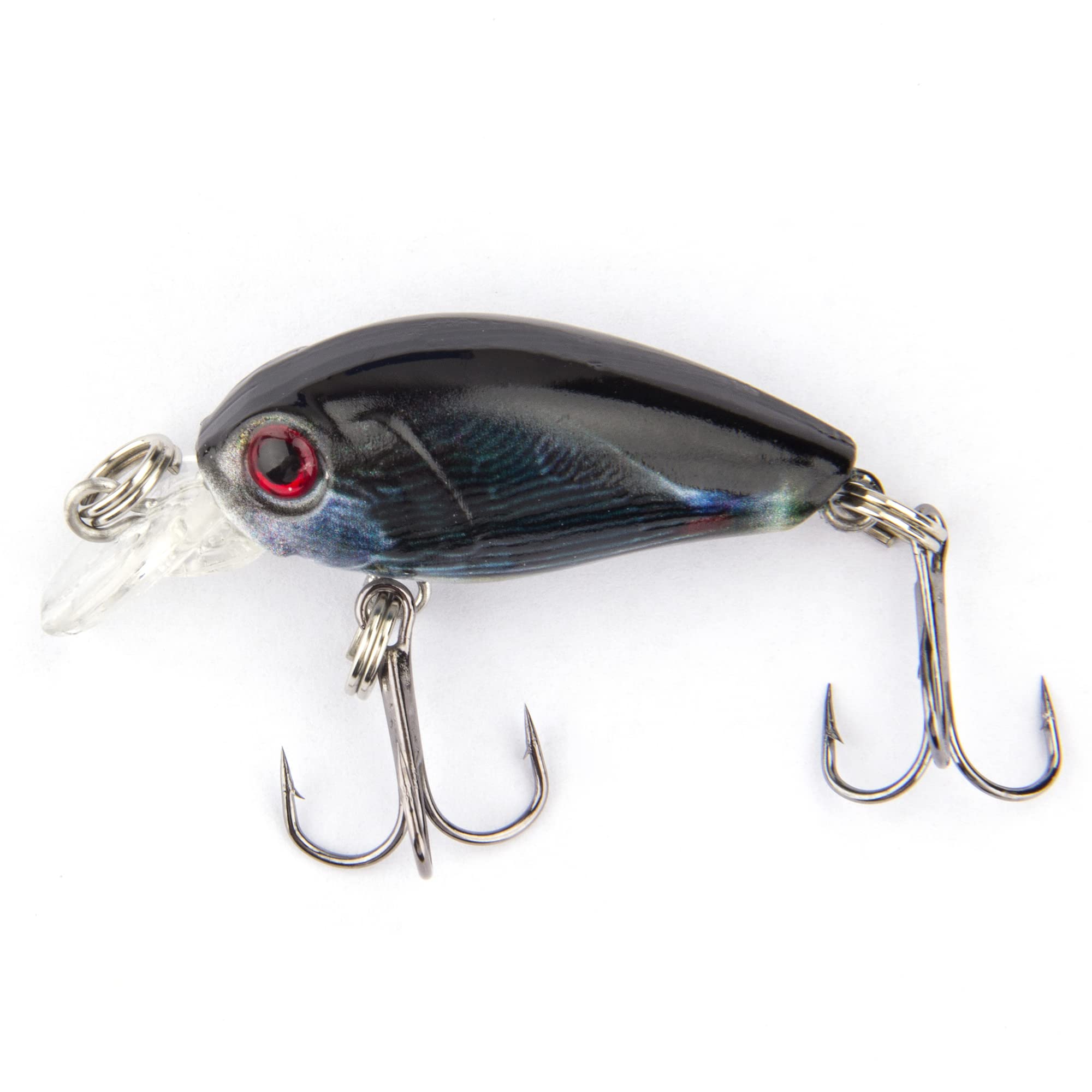 Crankbaits Fishing Lures Baits，Mini Fishing Lure Swimbaits Micro Crank Baits Topwater Lures for Freshwater Saltwater Bluegill Pumpkinseeds Trout Perch with Tackle Boxes (M01)