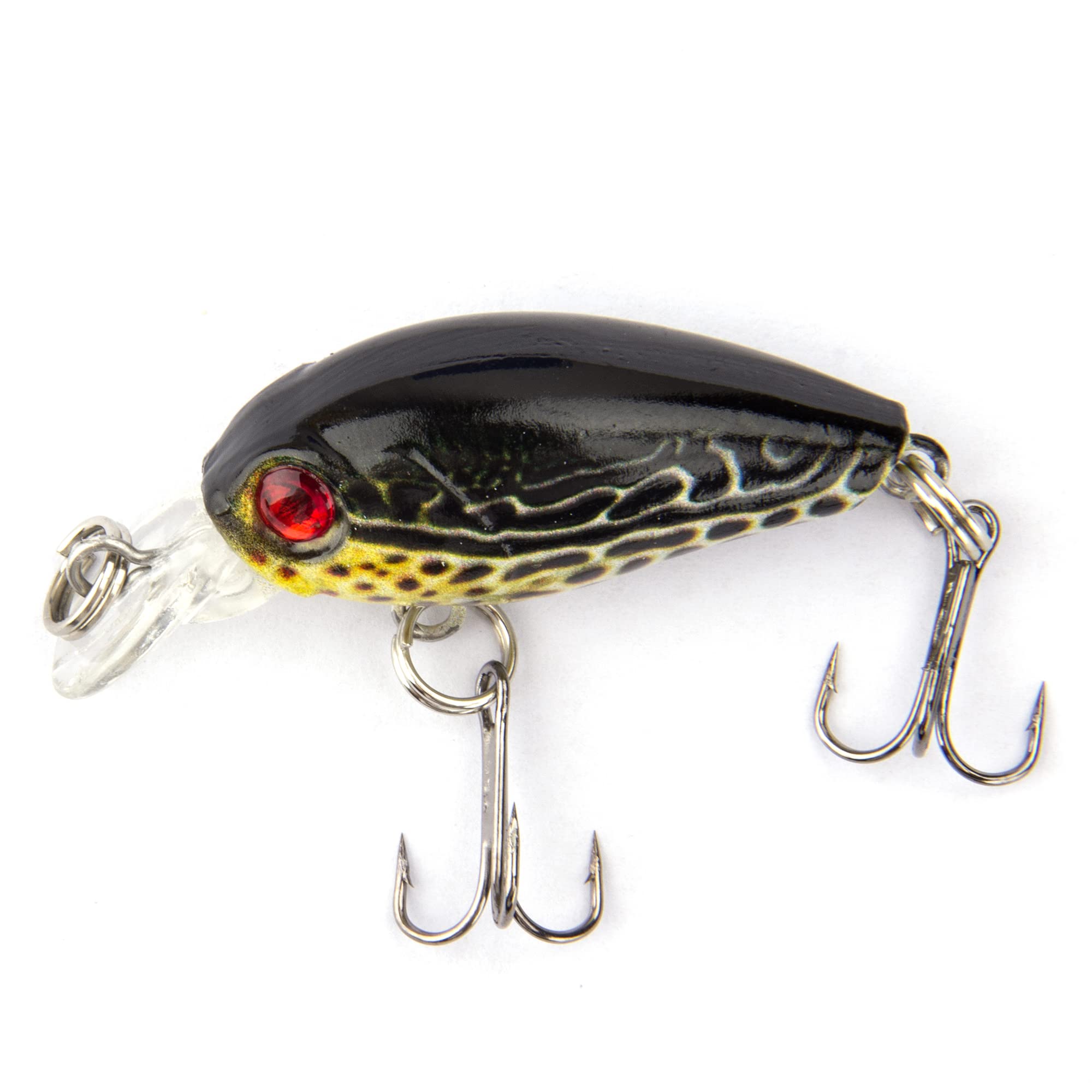 Crankbaits Fishing Lures Baits，Mini Fishing Lure Swimbaits Micro Crank Baits Topwater Lures for Freshwater Saltwater Bluegill Pumpkinseeds Trout Perch with Tackle Boxes (M01)