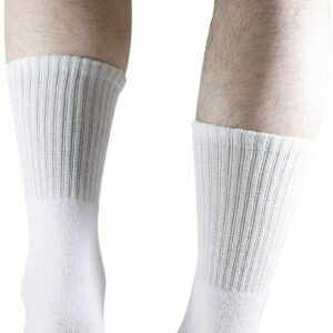 Lot 3-12 Pairs Mens Solid Sports Athletic Work Plain Crew Socks Size 10-13 (3 Pack), White