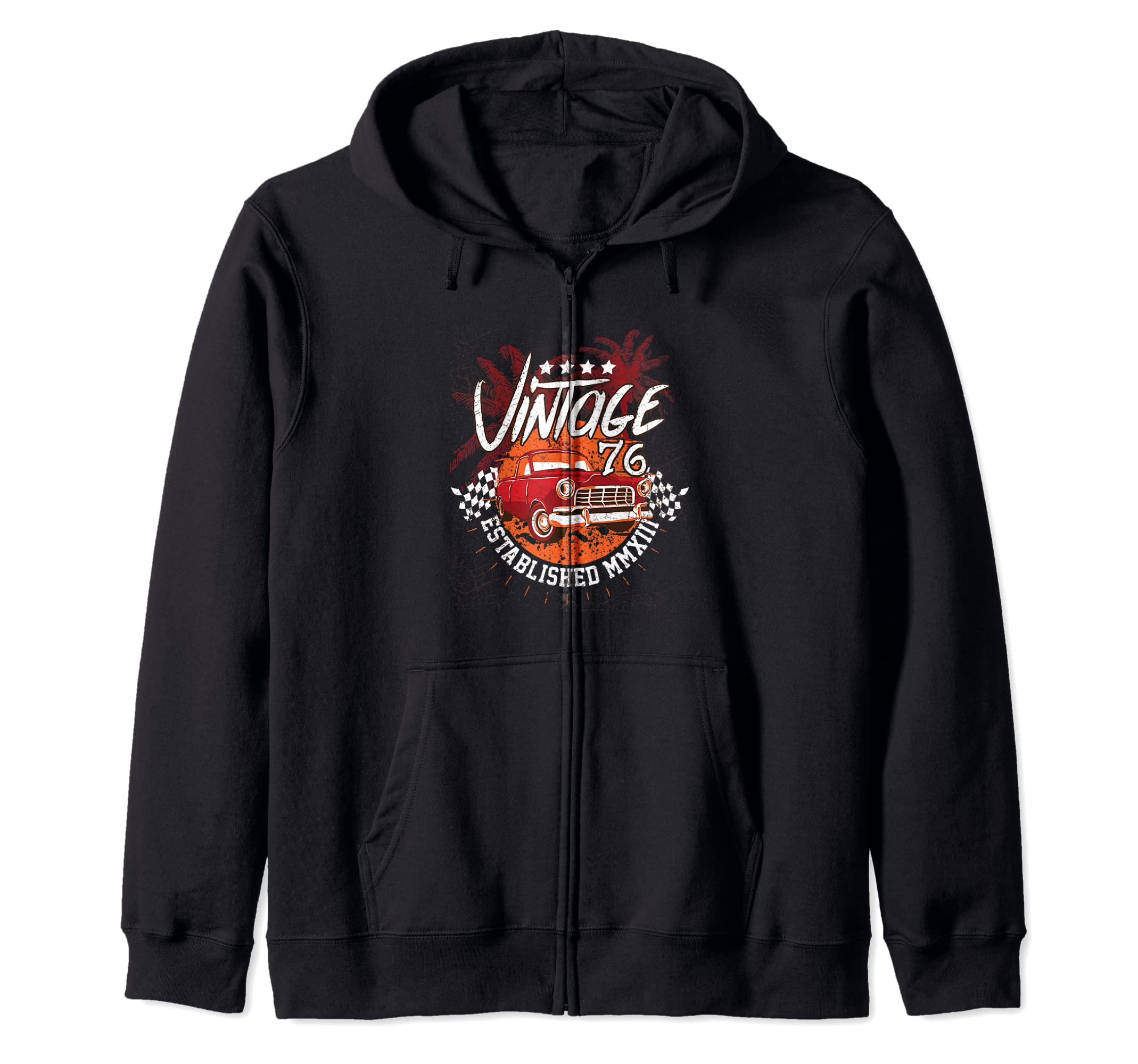 Car - Hot Rod Classic Vintage Car Zip Hoodie