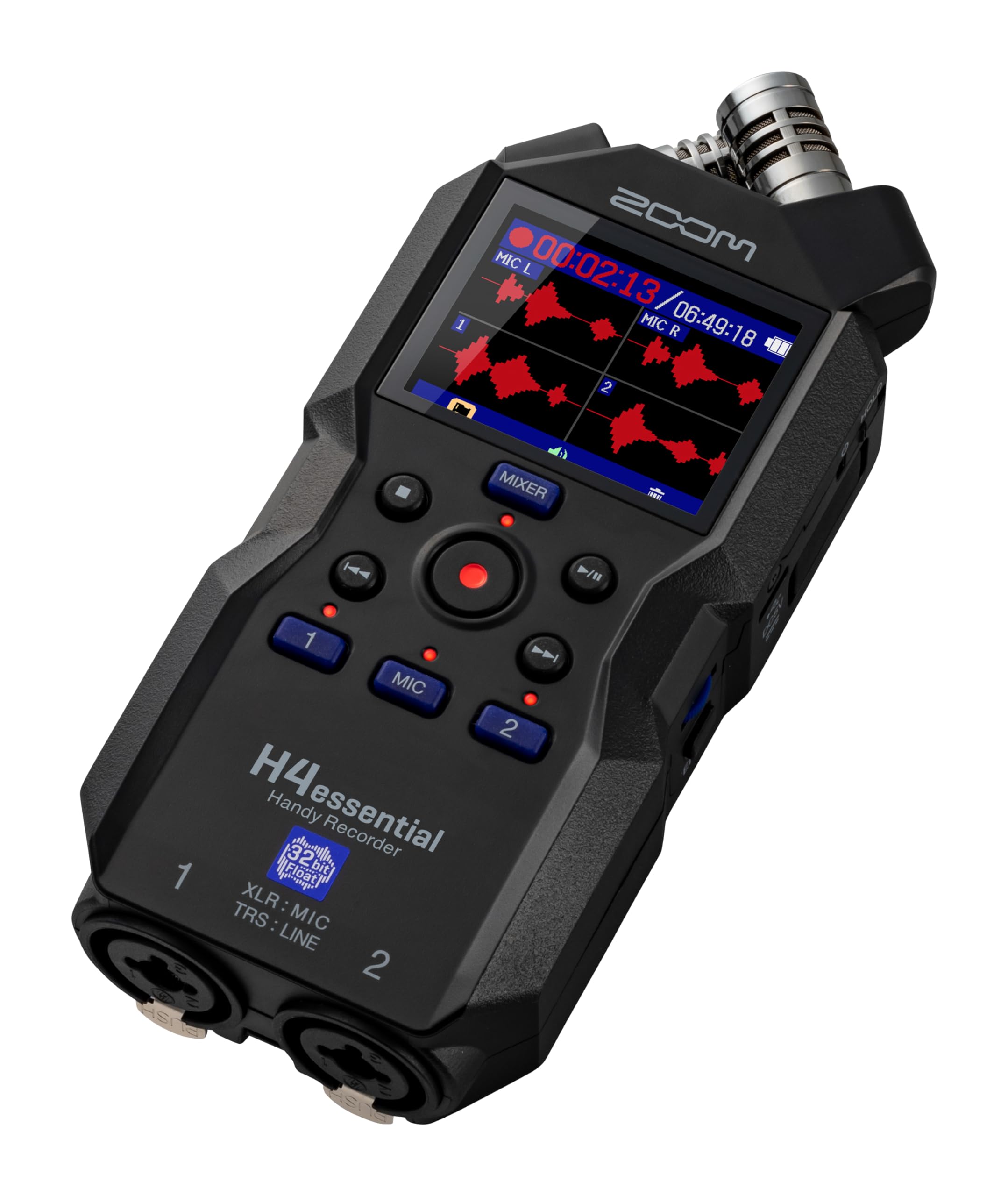 Zoom H4essential New H4n 4-Track Recorder with Ritz Gear Professional Video, Cinema and Broadcasting Shotgun Microphone for Indoor & Outdoor Film, Interview & Studio Complete Recording Kit (Black)