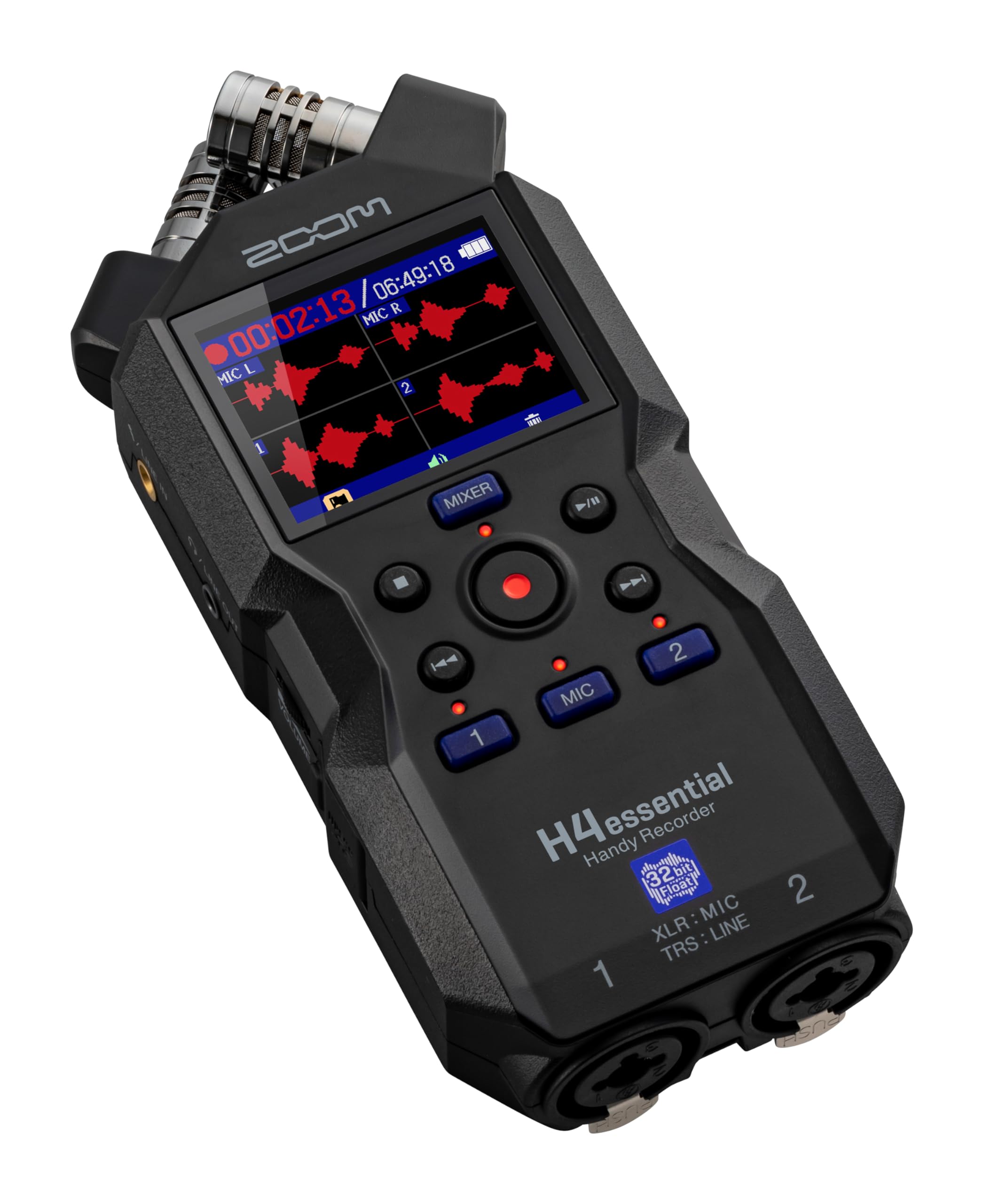 Zoom H4essential New H4n 4-Track Recorder with Ritz Gear Professional Video, Cinema and Broadcasting Shotgun Microphone for Indoor & Outdoor Film, Interview & Studio Complete Recording Kit (Black)