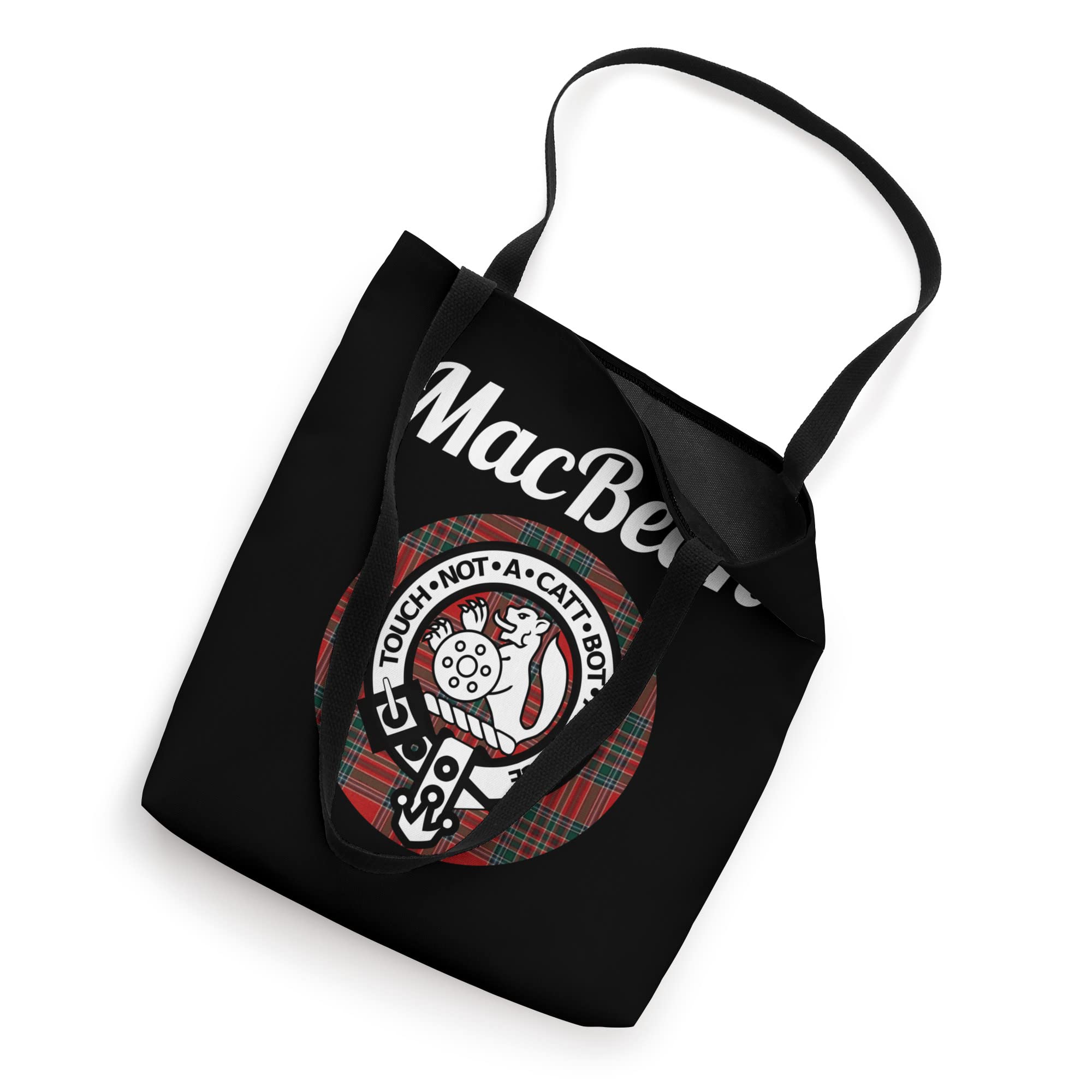 MacBean Clan Scottish Name Coat Of Arms Tartan Tote Bag