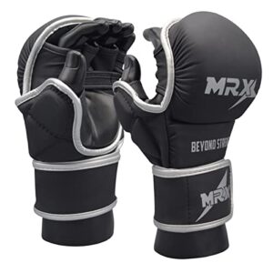 MRX MMA Professional Protective Grappling Gloves 7oz Muay Thai Training Kickboxing Punching Sparring Sports Cage Fighting Combat Glove Boxing Punching Glove Mitts