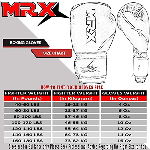 MRX MMA Professional Protective Grappling Gloves 7oz Muay Thai Training Kickboxing Punching Sparring Sports Cage Fighting Combat Glove Boxing Punching Glove Mitts