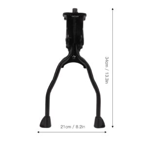 Bike Kickstand, Stainless Steel Foldable Double Leg Kickstand, Intermediate Stand Reinforced Steel Feet Anti Slip, for Mountain Bikes for Road Bikes