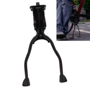 Bike Kickstand, Stainless Steel Foldable Double Leg Kickstand, Intermediate Stand Reinforced Steel Feet Anti Slip, for Mountain Bikes for Road Bikes