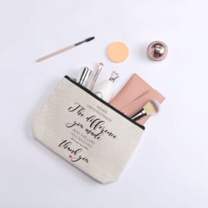 Inspirational Gifts for Women, Leaving Gifts for Colleagues Coworker Teacher, Thank You Gifts For Women - Never Underestimate The Difference You Made and The Lives You Touched Bracelet Makeup Bag