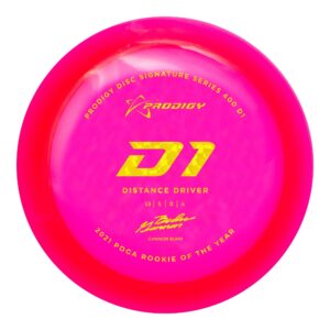 Prodigy Disc Gannon Buhr 400 D1 | 2022 Signature Series Edition | 170-174g | Disc Golf Distance Driver | Great for Headwind & Overstable Drives | Overstable Distance Driver | Colors May Vary