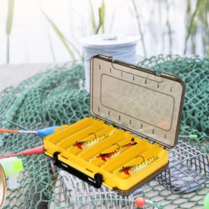 BESPORTBLE 2 Pcs Fishing Tackle Box Fishing Lure Box Compartments Fishing Tackle Tray Fishing Bait Storage Case Jewelry Making Findings Container Organizer