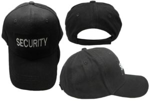 trade winds security guard officer cap hat embroidered black