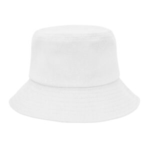 Unisex Athletic Bucket Hat Solid Colors Sun Hat with UV Protection for Outdoor Sports Packable Summer Hats White Black