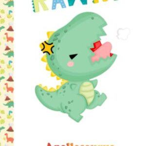 Apollosaurus Rawr Cute Dinosaur Apollo Notebook: Draw and Write Journal for Boys Kids Half Lined Half Blank Pages, Personalized Name Notebook for ... Wring & Drawing, Happy Birthday Gift for Boys