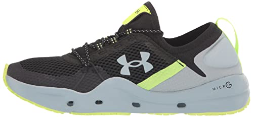 Under Armour Men's Micro G Kilchis, (002) Black/Harbor Blue/Harbor Blue, 8, US