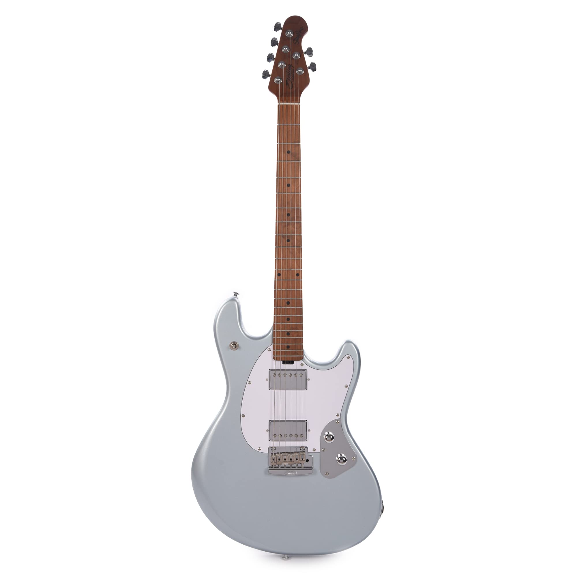 Sterling by Music Man 6 String Solid-Body Electric Guitar, Right, Firemist Silver (SR50-FSV-M2)