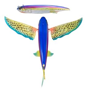 nomad design slipstream 200 flying fish 8" floating lure - sun spot