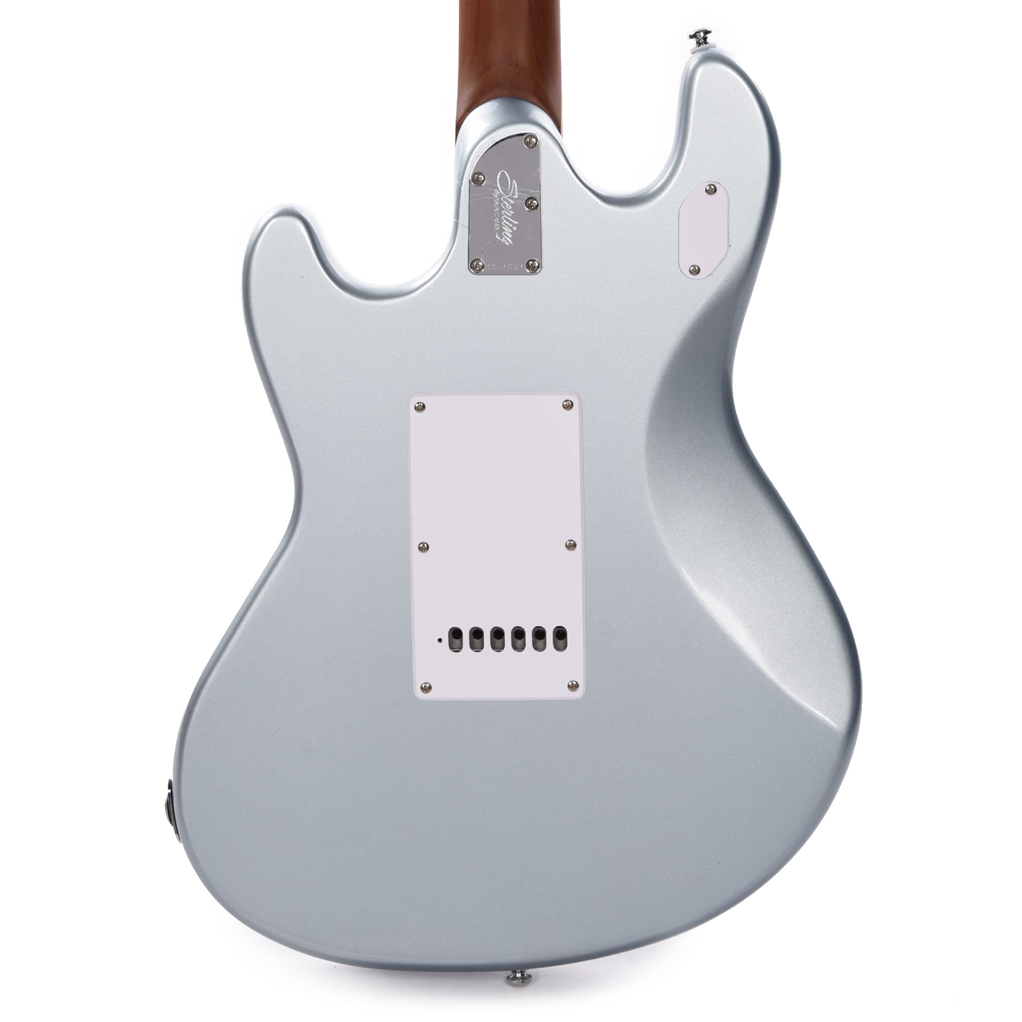 Sterling by Music Man 6 String Solid-Body Electric Guitar, Right, Firemist Silver (SR50-FSV-M2)