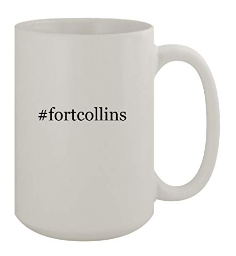 Knick Knack Gifts #fortcollins - 15oz Ceramic White Coffee Mug, White