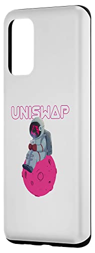 Galaxy S20+ Uniswap UNI Cute Moon Man Crypto Currency Investor Trader Case