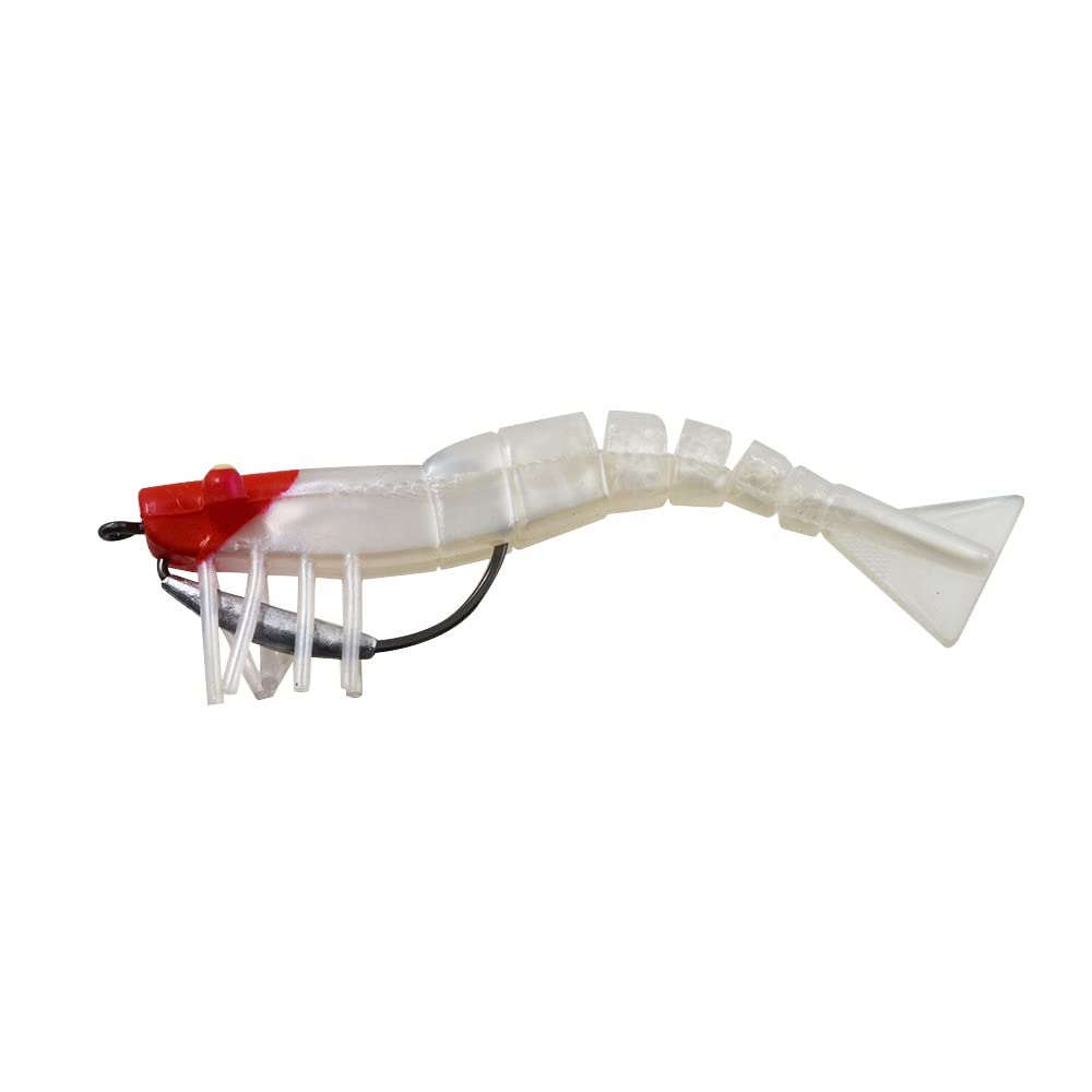 Bay State Tackle Soft Prawn / Shrimp Fishing Jig (Royal Red Shrimp)