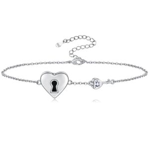 love heart padlock urn bracelet - sterling silver always in my heart ashes keepsake memorial locket cremation jewelry gifts for women loss loved ones