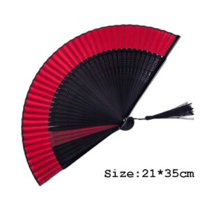 FKJLUN Handmade Folding Fan Folding Fan, Hand-held Fan, Hand Fan, Dance Folding Fan, Crafts Home Gift Jewelry Folding Fan Handheld Fan (Color : C)