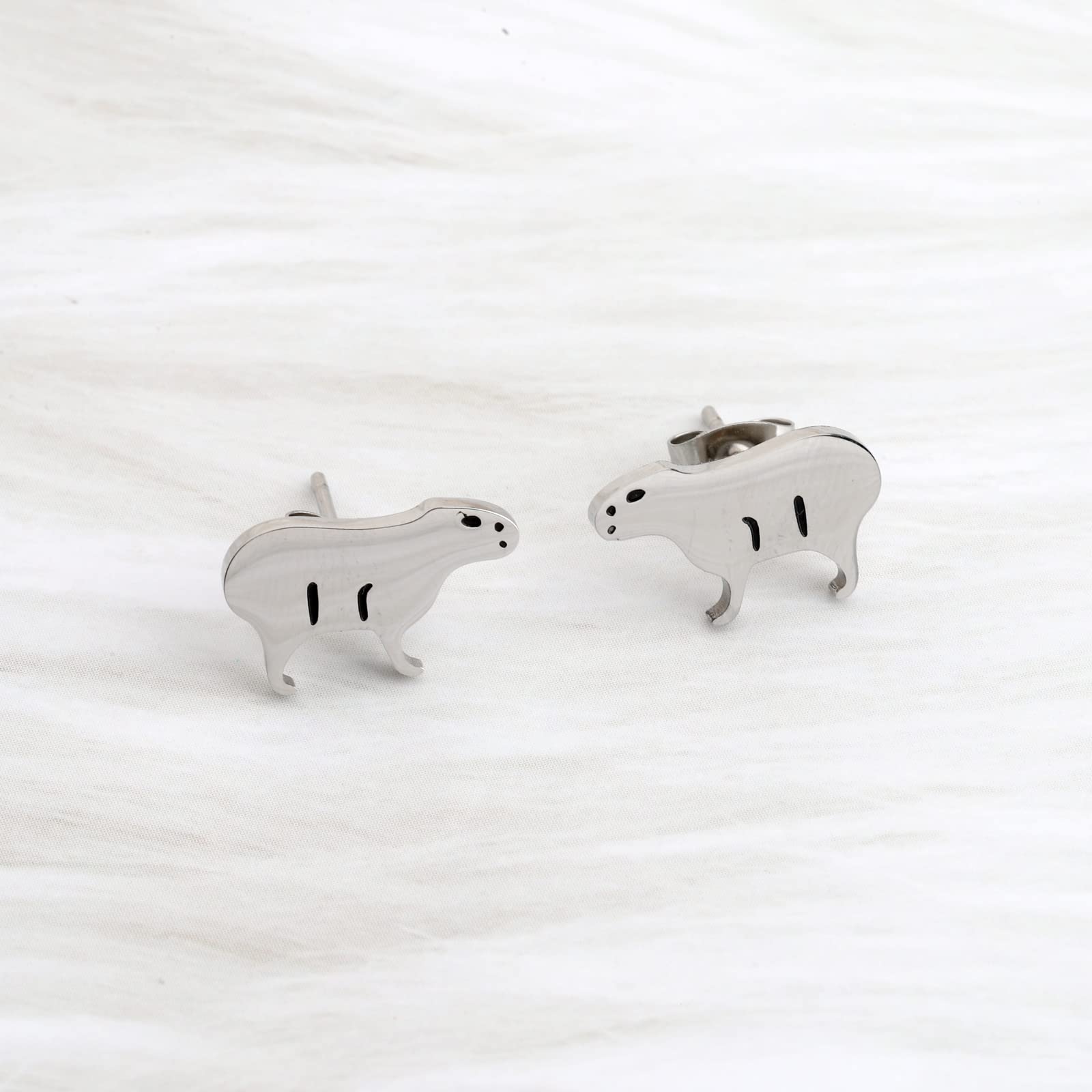 Capybara Gift Capybara Stud Earrings Animal Lover Gift for Her (Capybara Stud)